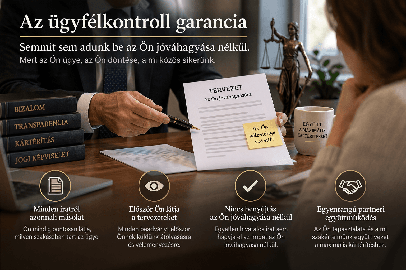 Az ügyfélkontroll garancia: miért nem adunk be semmit az Ön jóváhagyása nélkül?